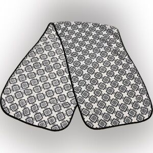 🍄Vintage Patterned Black White Women’s Scarf Shawl Necktie Headscarf